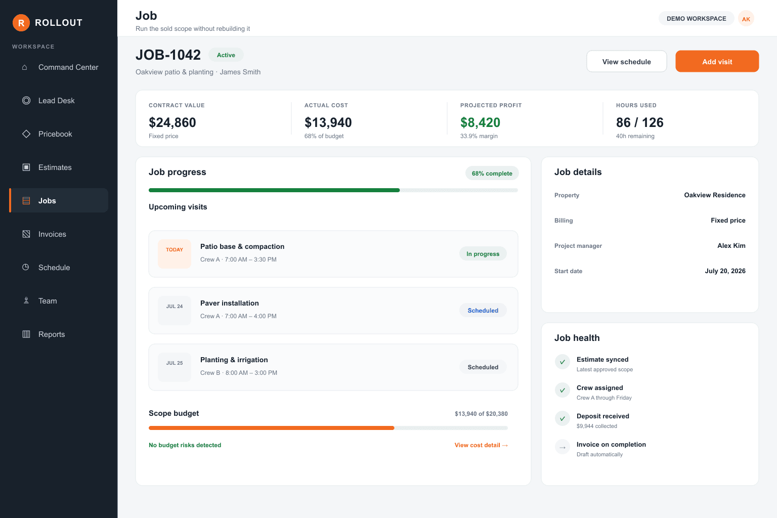 Rollout Company Hub
